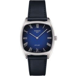 Tissot Stylist Blue Dial Leather Strap Watch T1599091604300