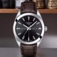 Tissot Gentleman T1274101605101 – Timeless Elegance with Black Dial and Brown Leather Strap Tissot Gentleman T1274101605101 wristwatch with a black dial, silver markers, and brown leather strap – by Tissot Watches NZ.