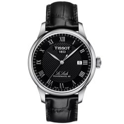 TISSOT Le Locle Powermatic 80 - Black Leather Strap | T0064071605300