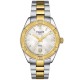 Christies Jewellery - TISSOT PR 100 Diamond Sport Chic T1019102211100 Auckland NZ TISSOT PR 100 Diamond Sport Chic T1019102211100 with Stainless Steel and 2 tone Gold and silver PVD Bracelet White Mother of Pearl Dial.