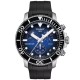 TISSOT Seastar 1000 Chronograph – Deep Blue Dial, Black Silicone Strap – NZ Stockist