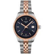 Tissot Ballade 34mm Blue Dial Rose Gold and Silver Case T1562102204100