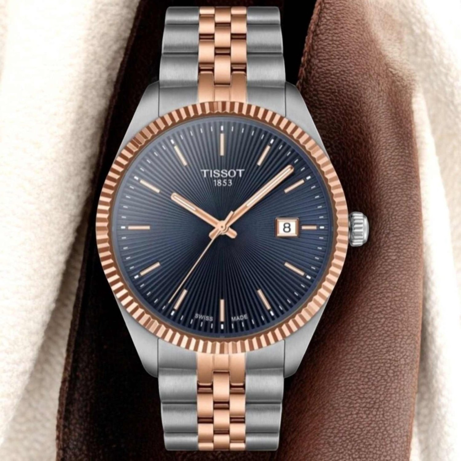 Tissot Ballade 40mm Bi-Tone Blue Dial T1564102204100 – Tissot Watches NZ | Order now for Fast Free Delivery and 7 Day NZ support online and Instore at our Auckland Stores. Tissot Ballade 40mm Bi-Tone Blue Dial T1564102204100 by Tissot Watches NZ | Order now for Fast Free Delivery and 7 Day NZ support online and Instore at our Auckland Stores.