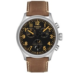 Tissot Chrono L 42mm Black Dial with Beige Leather Strap | T1164171605201