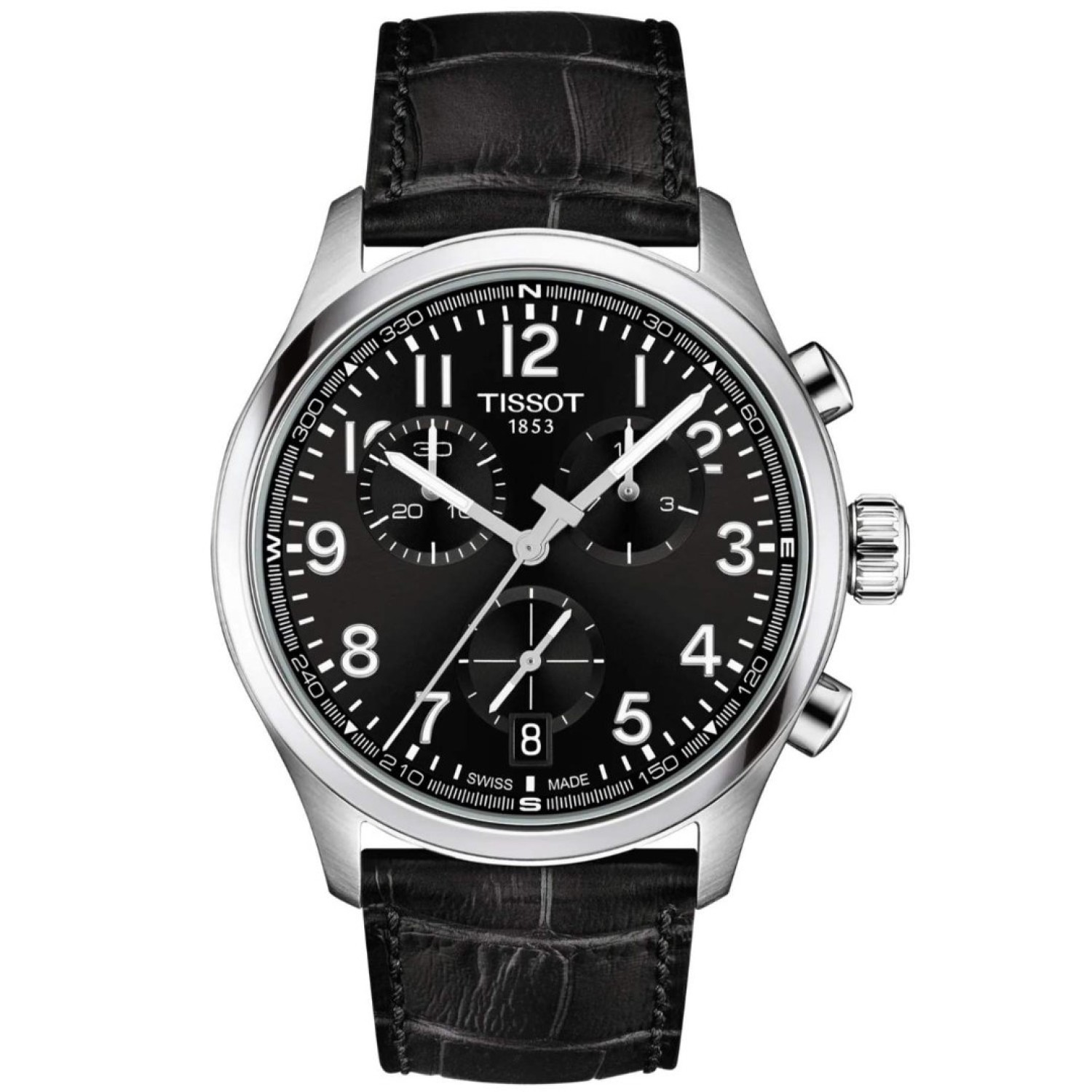 Tissot Chrono L 42mm Black Dial with Black Leather Strap | T1164171605200 – Tissot Watches NZ | Order now for Fast Free Delivery and 7 Day NZ support online and Instore at our Auckland Stores. Tissot Chrono L 42mm Black Dial with Black Leather Strap | T1164171605200 by Tissot Watches
