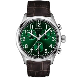 Tissot Chrono L 42mm Green Dial with Brown Leather Strap | T1164171609200