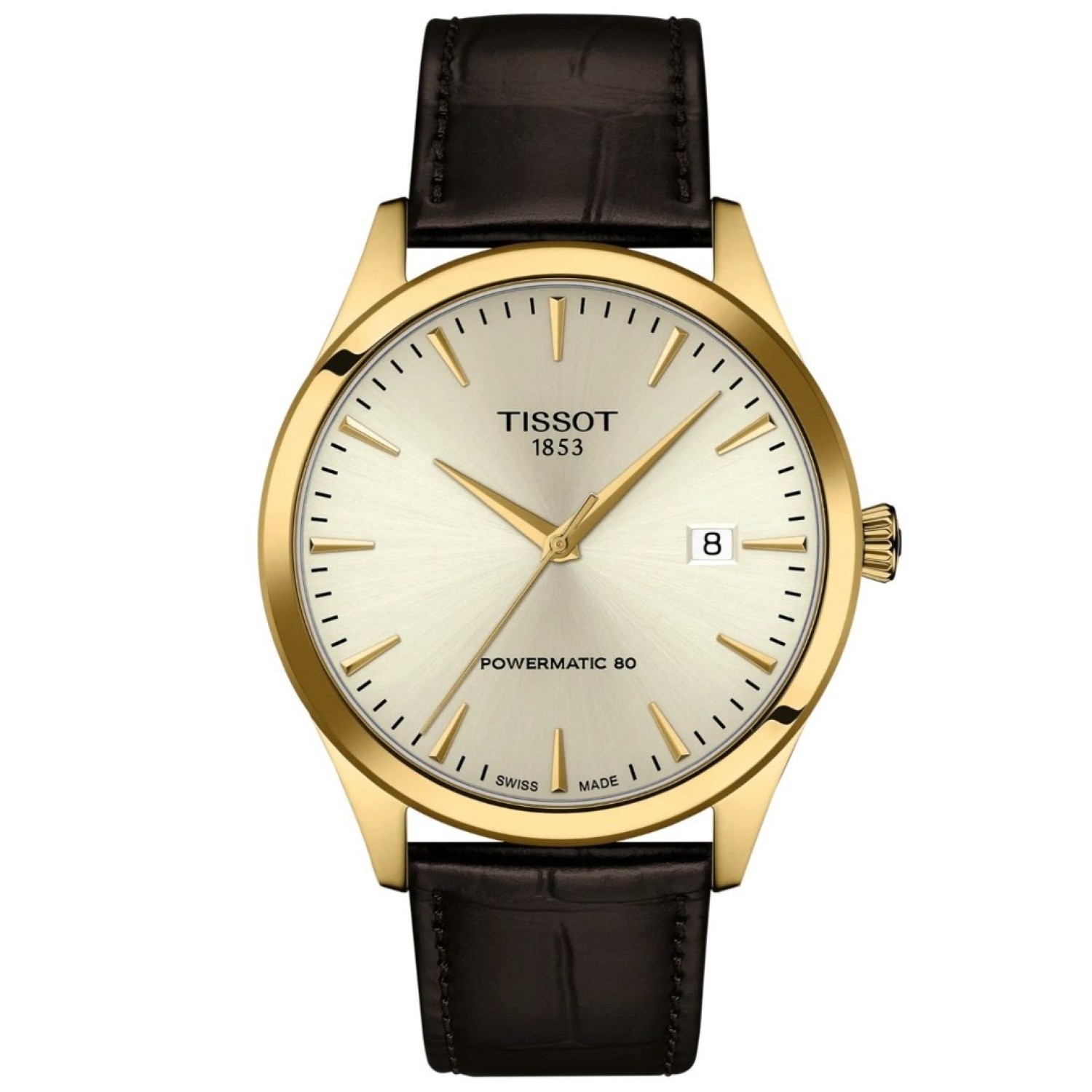 Tissot Classic Dream 40mm Powermatic 80 – Gold and Black | T1584073626100 by Tissot Watches