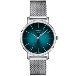 Tissot Everytime 34mm Teal Gradient Dial Watch - T1432101109100