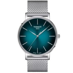Tissot Everytime 40mm Teal Gradient Dial Watch - T1434101109100