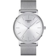Tissot Everytime 40mm White Dial Mesh Strap Watch - T1434101101100
