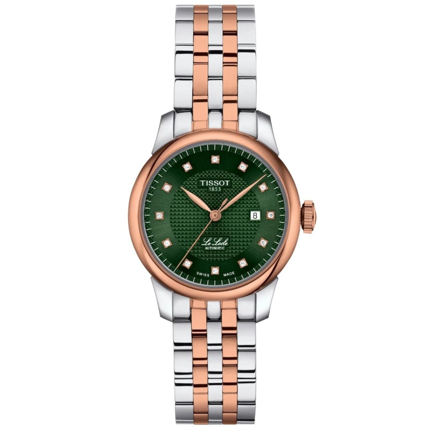 Tissot Le Locle 29mm Powermatic 80 – Green Dial, Rose Gold | T0062072209600 – Tissot Watches NZ Tissot Le Locle 29mm Powermatic 80 – Green Dial, Rose Gold | T0062072209600 by Tissot Watches