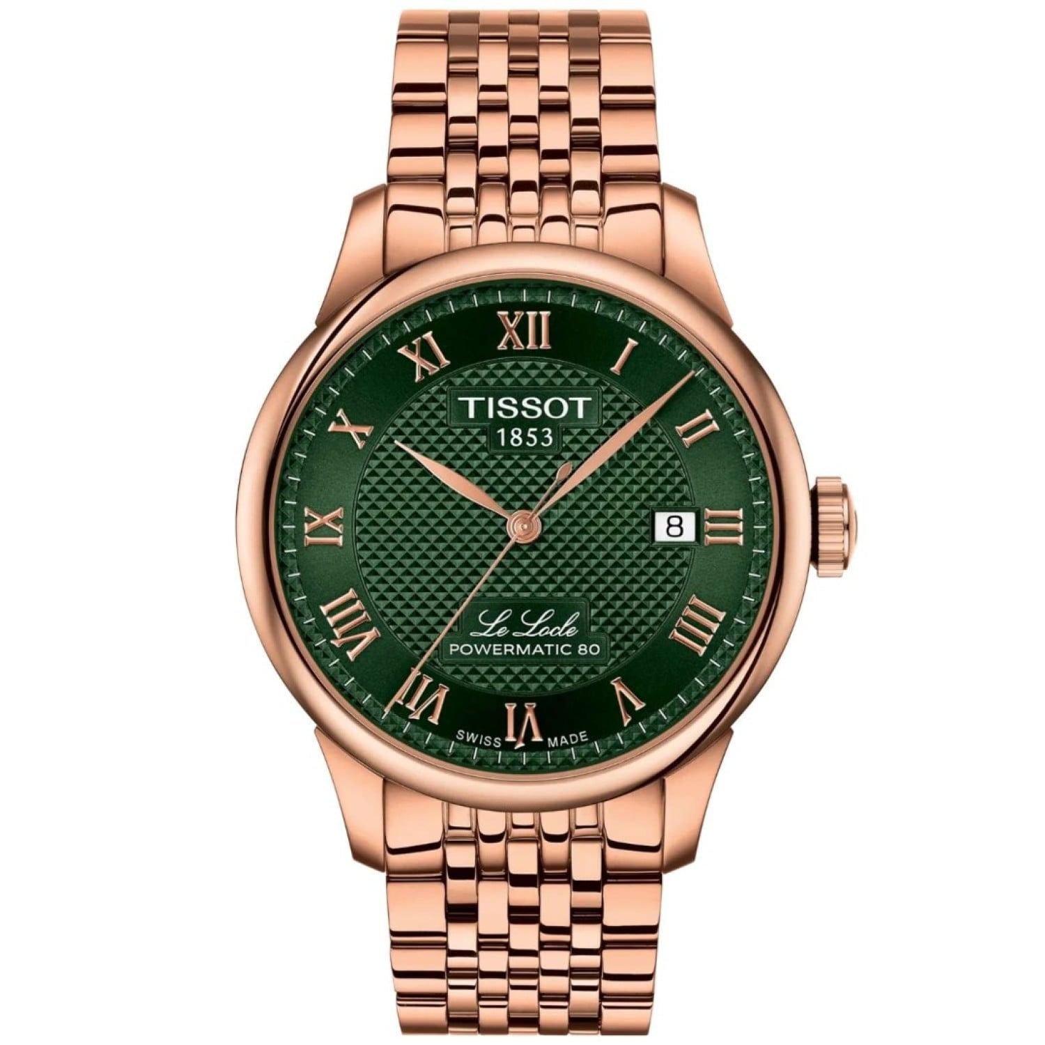 Tissot Le Locle 39.3mm Powermatic 80 – Green Dial, Rose Gold | T0064073309300 – Tissot Watches NZ Tissot Le Locle 39.3mm Powermatic 80 Green Dial Rose Gold – Model T0064073309300