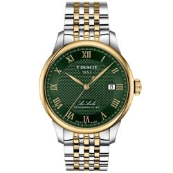 Tissot Le Locle 39.3mm Powermatic 80 – Green Dial, Two Tone | T0064072209300