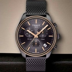 Tissot PR100 Black Mesh Chronograph – Signature Series T1014172306100