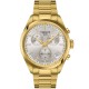 Tissot PR100 Chronograph Gold Tone Watch T1504173303100 with gold casing and chronograph functions 