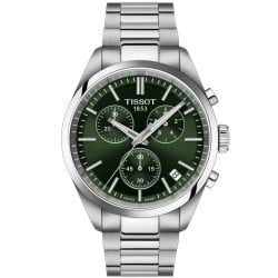 Tissot PR100 Green Dial Chronograph Watch | T1504171109100
