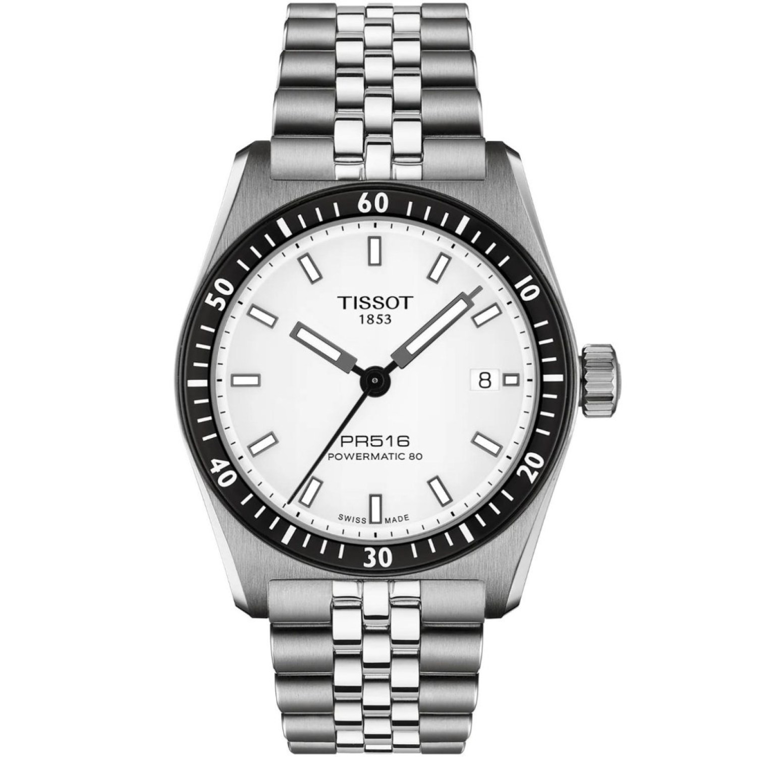 Tissot PR516 White Dial Powermatic 80 T1494071103100 – Tissot Watches NZ | Order now for Fast Free Delivery and 7 Day NZ support online and Instore at our Auckland Stores. Tissot PR516 White Dial Powermatic 80 T1494071103100 by Tissot Watches