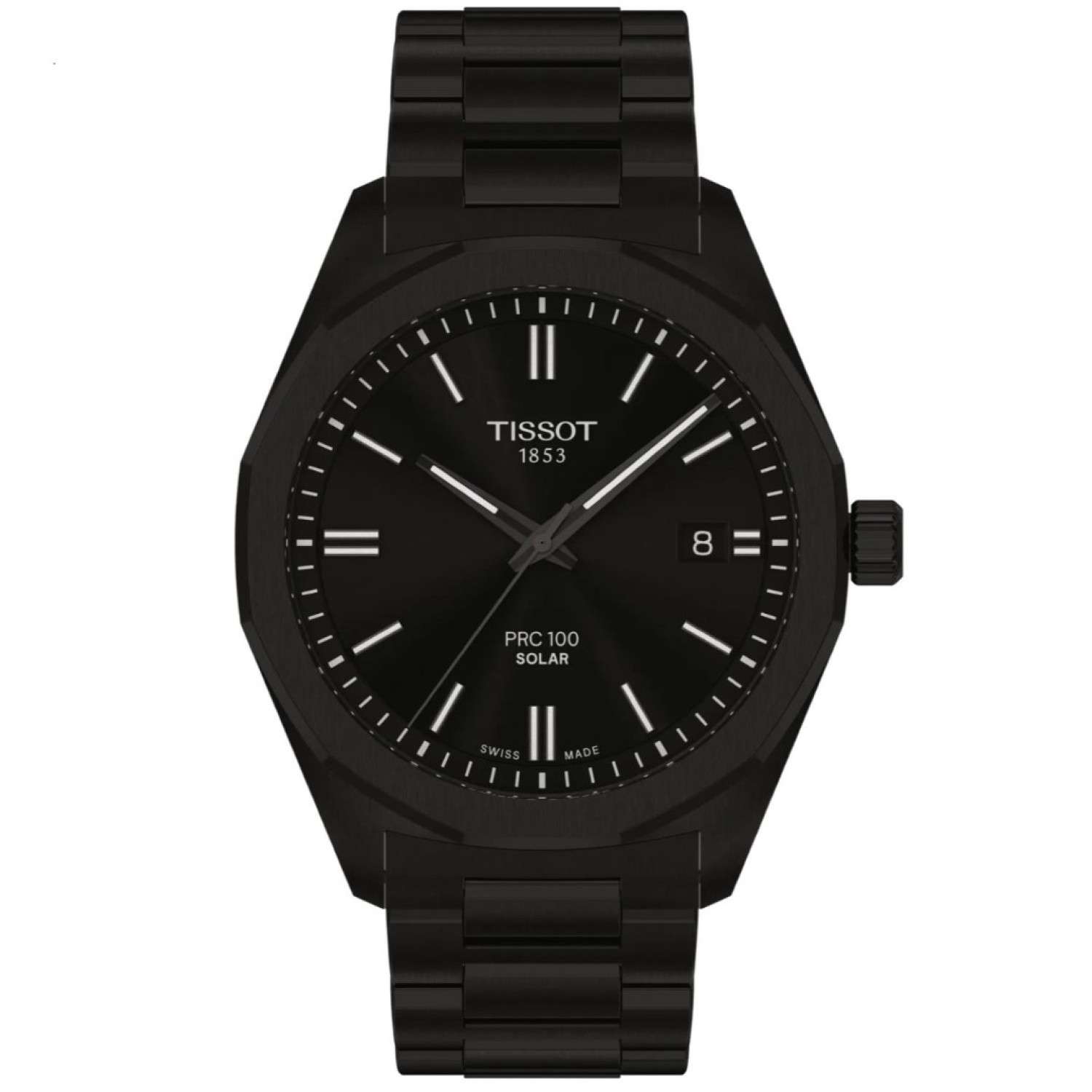 Tissot PRC 100 Solar 39mm – Black Dial, Black Strap | T1514223305100 – Tissot Watches NZ | Order now for Fast Free Delivery and 7 Day NZ support online and Instore at our Auckland Stores. Tissot PRC 100 Solar 39mm – Black Dial, Black Strap | T1514223305100 by Tissot Watches