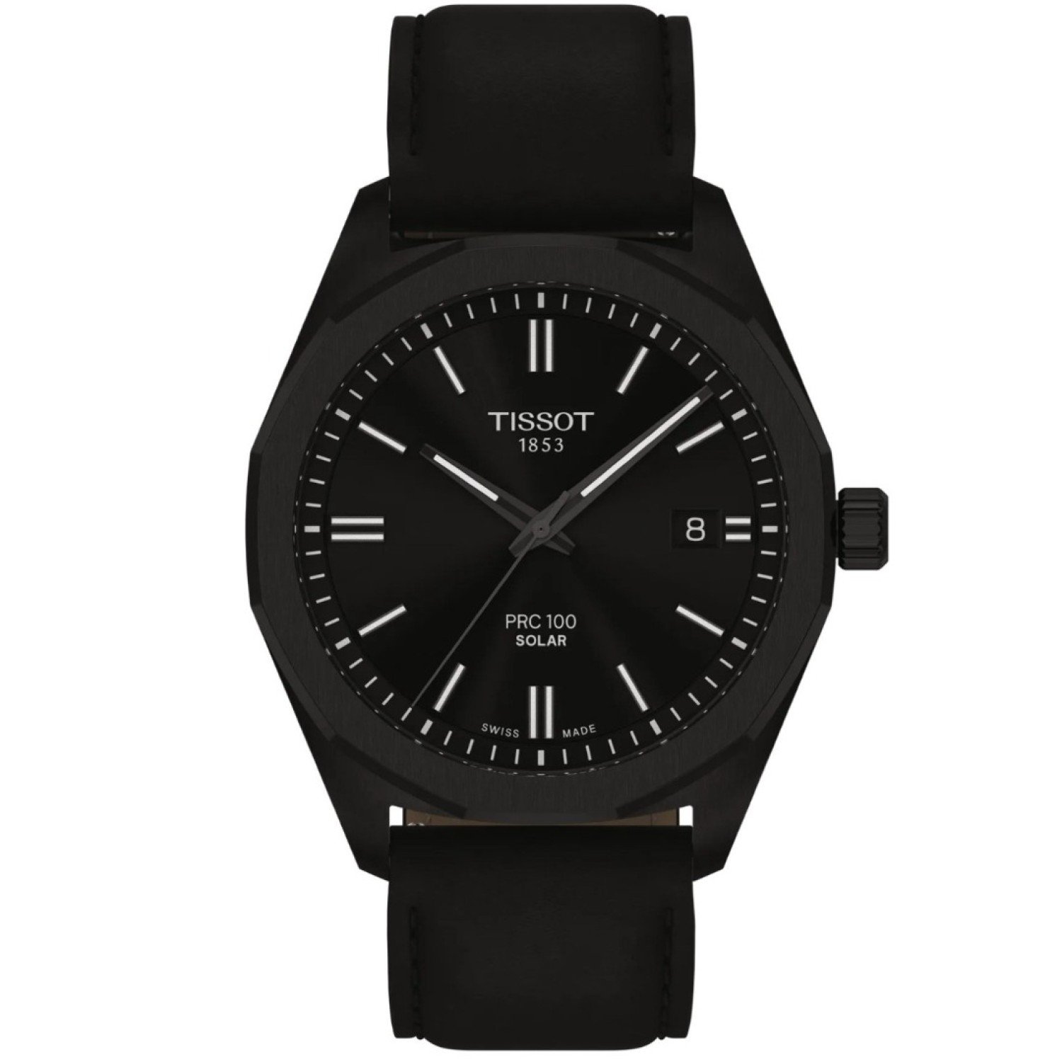 Tissot PRC 100 Solar 39mm Black Dial Leather Strap T1514223605100 – Tissot Watches NZ Tissot PRC 100 Solar 39mm Black Dial Leather Strap T1514223605100 by Tissot Watches NZ