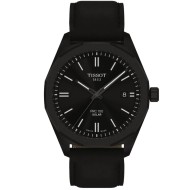 Tissot PRC 100 Solar 39mm Black Dial Leather Strap T1514223605100