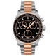 Tissot PRS 516 Bi-Tone Chronograph Watch T1494172205101 – Tissot Watches NZ Tissot PRS 516 Bi-Tone Chronograph Watch T1494172205101 by Tissot Watches NZ | Bi-tone Tissot PRS 516 chronograph watch with a black dial, rose gold accents, three sub-dials, and a stainless steel and rose gold bracelet. The tachymeter scale and sleek des