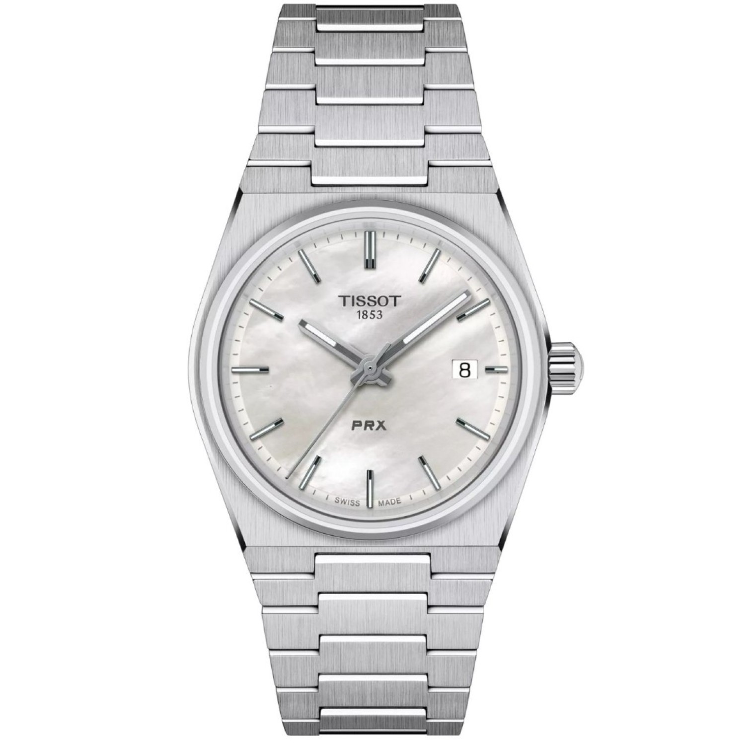 Tissot PRX 35MM White Mother of Pearl Dial Watch | T1372101111100 – Tissot Watches NZ | Order now for Fast Free Delivery and 7 Day NZ support online and Instore at our Auckland Stores. Tissot PRX 35MM White Mother of Pearl Dial Watch | T1372101111100 by Tissot Watches