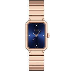 Tissot SRV 30mm Blue Dial Watch - Rose Gold | T1601103304600