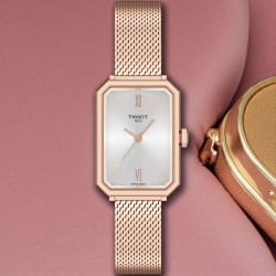 Tissot SRV 30mm Mesh Strap - Rose Gold | T1601103303300