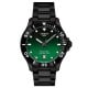 Tissot Seastar 1000 Quartz 40MM T1204103309100 watch with a green dial, black bezel, and black metal bracelet, featuring white hour markers, a date window at 6 o’clock, and water resistance up to 300m. Tissot Seastar 1000 Quartz 40MM T1204103309100 by Tissot Watches NZ | Order now for Fast Free Delivery and 7 Day NZ support online and Instore at our Auckland Stores.