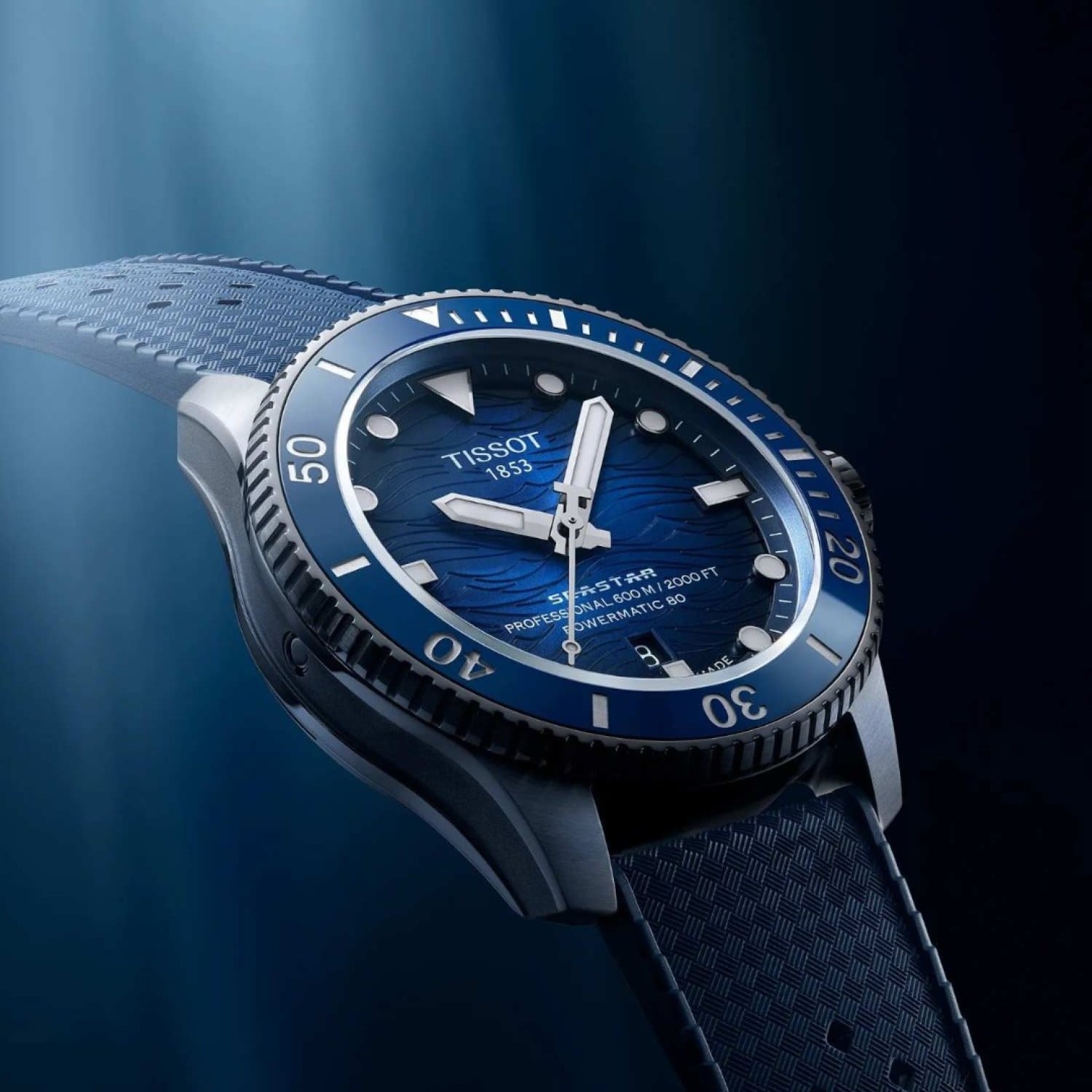 Tissot Seastar 2000 Professional Powermatic 80 Blue Dial Watch