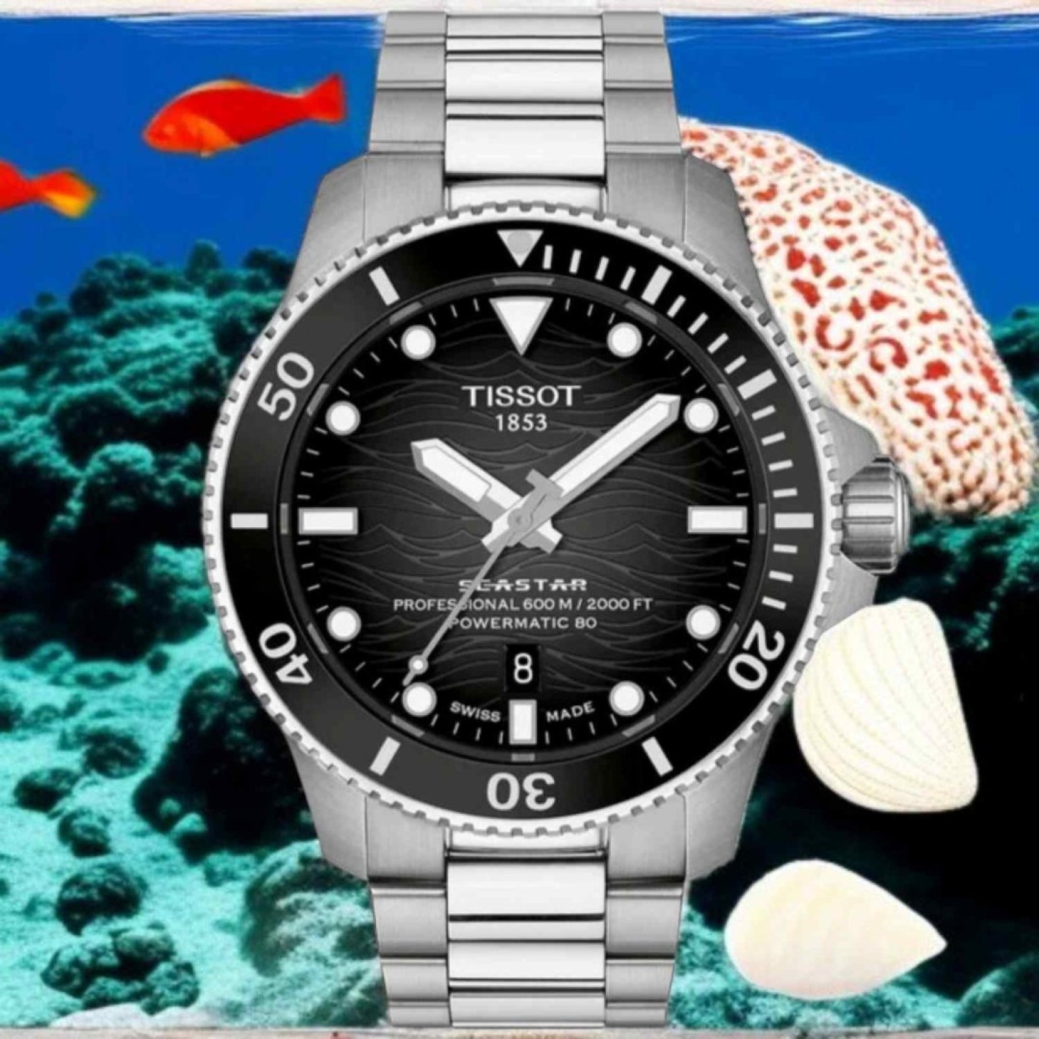 Tissot Seastar 2000 Professional Powermatic 80 T1209071105100 – Tissot Watches NZ Tissot Seastar 2000 Professional Powermatic 80 T1209071105100 by Tissot Watches
