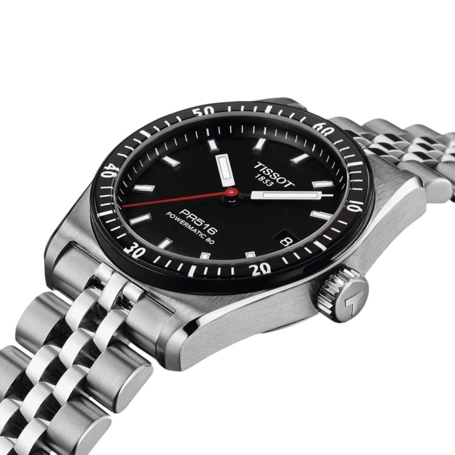 Christies Jewellery - Tissot PR516 Black Dial Powermatic 80 Watch T1494071105100 Tissot PR516 Black Dial Powermatic 80 T1494071105100 with stainless steel casing and black dial