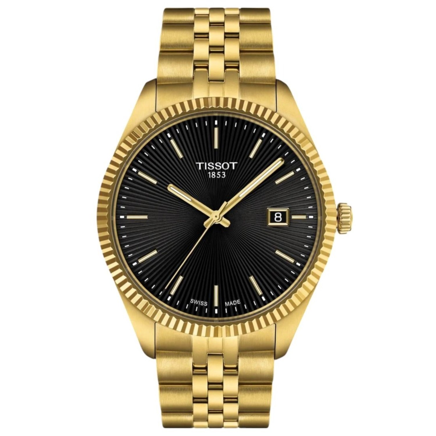 Tissot Ballade 40mm Black Dial T1564103305100 – Tissot Watches NZ | Order now for Fast Free Delivery and 7 Day NZ support online and Instore at our Auckland Stores. Tissot Ballade 40mm Black Dial T1564103305100 by Tissot Watches NZ | Gold casing, strap with black dial
