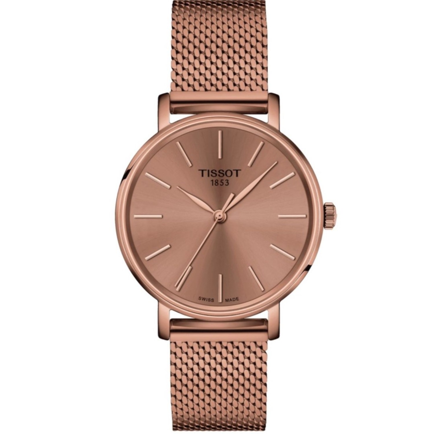 Christies Jewellery - Tissot Everytime 34mm Rose Gold Watch T1432103333100 Watches Auckland NZ Tissot Everytime 34mm Rose Gold Watch T1432103333100 T143.210.33.331.00 Tissot Watches NZ | Order now for Fast Free Delivery and 7 Day NZ support online and Instore at our Auckland Stores.