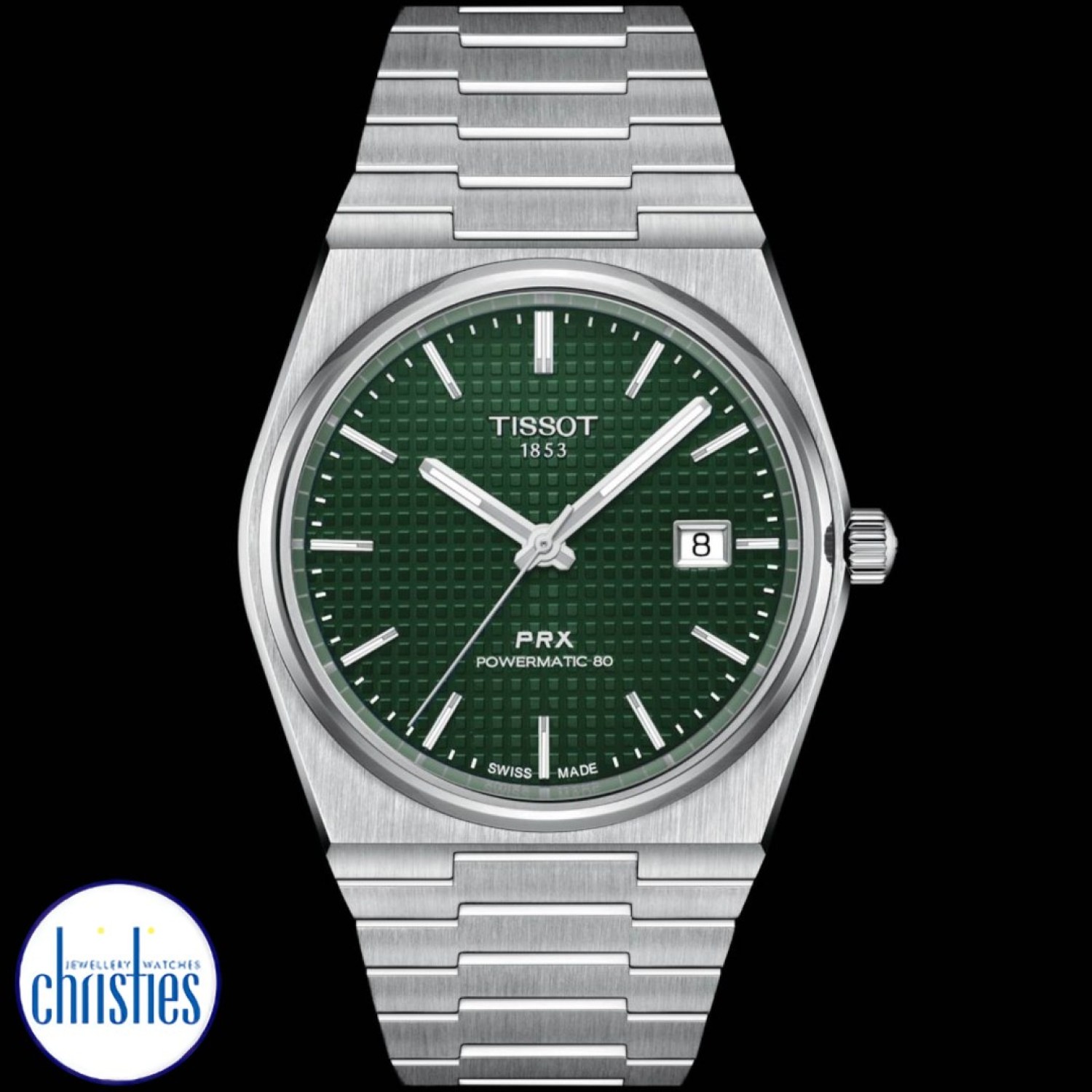 Christies Jewellery - Tissot PRX Powermatic 80 Waffle Dial Watch T1374071109100 Watches Auckland NZ Tissot PRX Powermatic 80 Waffle Dial Watch T1374071109100 T137.407.11.091.00 Tissot Watches NZ | Order now for Fast Free Delivery and 7 Day NZ support online and Instore at our Auckland Stores.