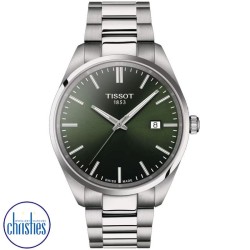 T1504101109100 Tissot PR100 Green Dial Watch 