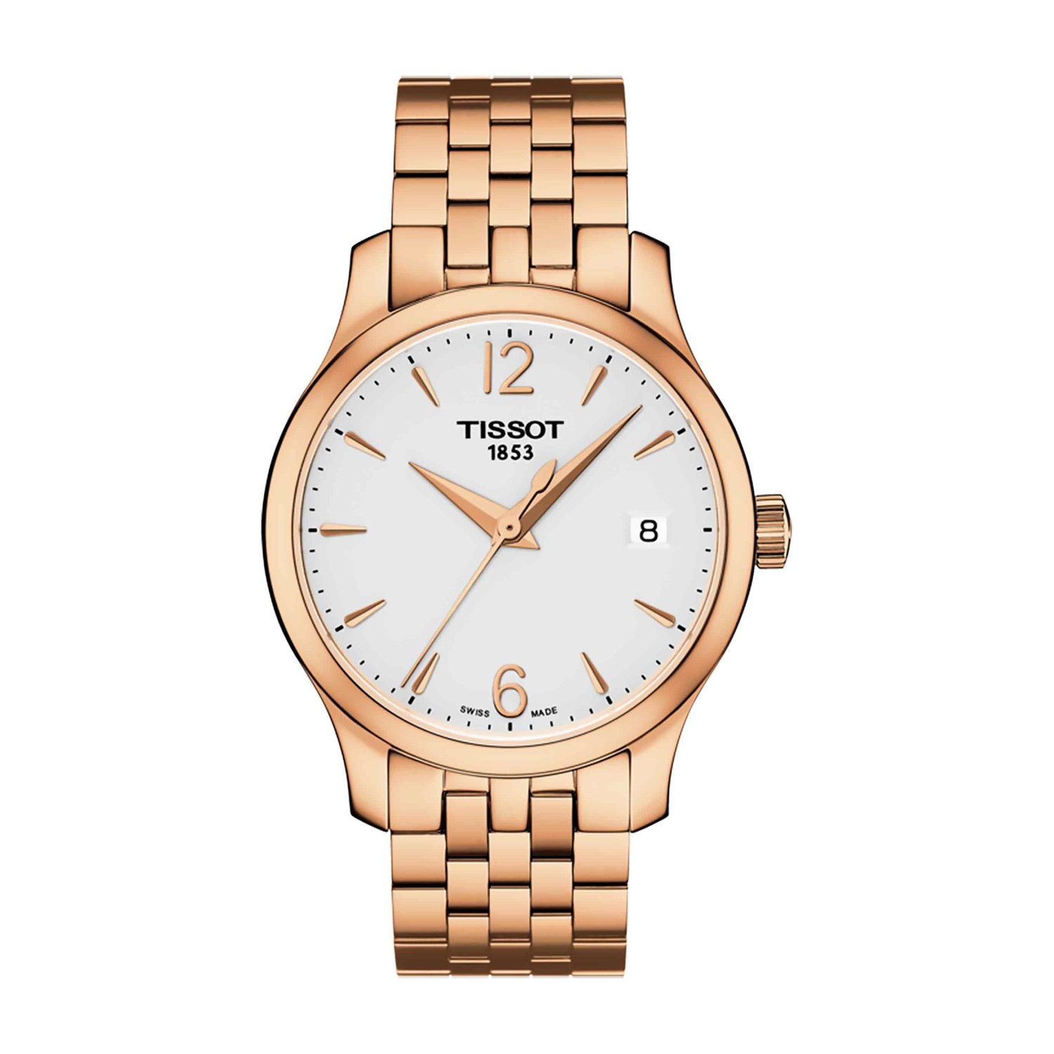 TISSOT T-Classic Tradition Lady T063.210.33.037.00. The Tissot Tradition family gives ultra-modern watchmaking a justified hint of nostalgia, giving today’s technology a vintage-style design signature. High-tech operation is perfectly balanced with classi