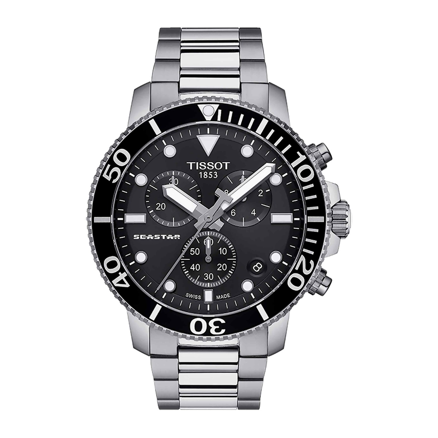 TISSOT SEASTAR 1000 Chronograph Divers T120.417.11.051.00 T1204171105100 - buy tissot watches TISSOT SEASTAR 1000 Chronograph Divers T120.417.11.051.00. The Tissot Seastar 1000 merges style and performance without compromising either. The diving inspiration shapes both the appearance and the functionality of this watch. It maintains its performanc
