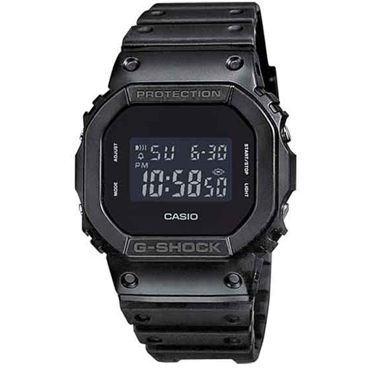DW5600BB-1D Basic Black Series G-Shock.   Introducing the all-black monotone G-Shock design. The cases and bands of these models are done in a matte finish. 2 Year Casio Guarantee which is only available at authorised New Zealand Casio Stockists @christie