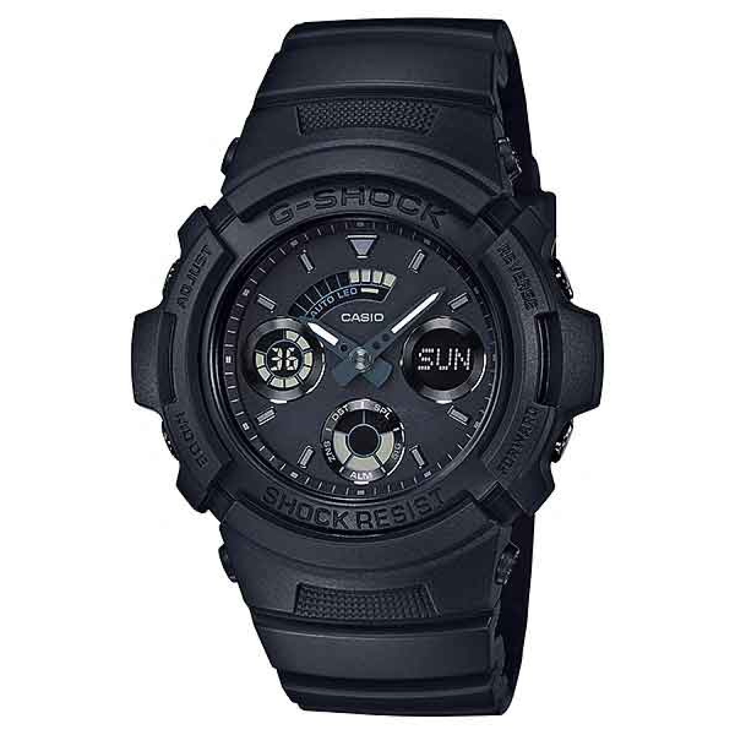 AW591BB-1A G-Shock. From G-SHOCK, the watch that sets the standard for timekeeping toughness, comes the latest models to feature basic G-SHOCK black that captures the essence of one-tone resin. This model is based on the compact and practic @christies.onl