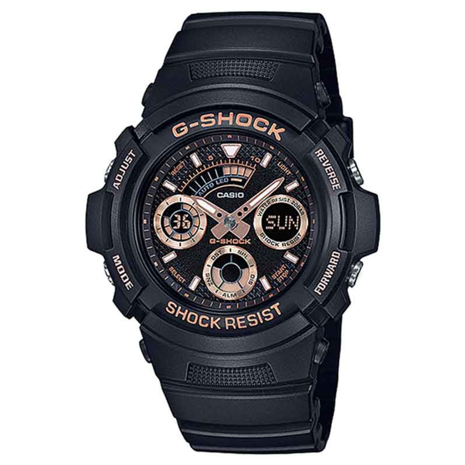 AW591GBX-1A4 G-Shock Black and Rose Collection AW591GBX-1A4 Afterpay AW591GBX-1A4 G-Shock Black and Rose Collection. From G-SHOCK, the watch brand that is constantly setting new standards for timekeeping toughness, come new additions to the standard model lineup. The popular DW-9052, big case GA-100, and combination AW-591