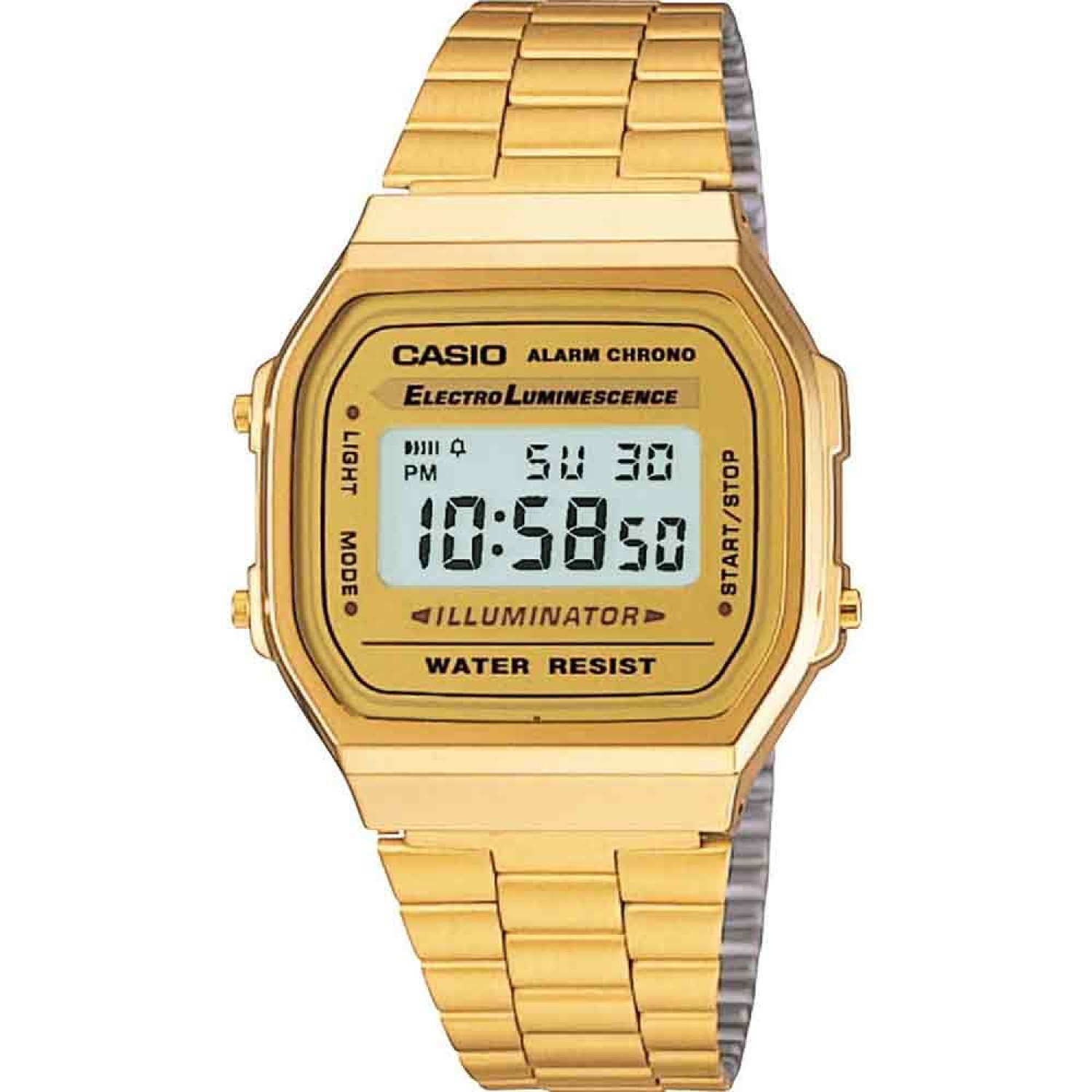Casio Classic Watch A168WG-9W. Casios Classic Range features golden oldies from the past that simply provide great functionality and value. Now with a Two Year Guarantee Humm -Buy Little things up to $1000 and choose 10 weekly or 5 fortnigh @christies.onl