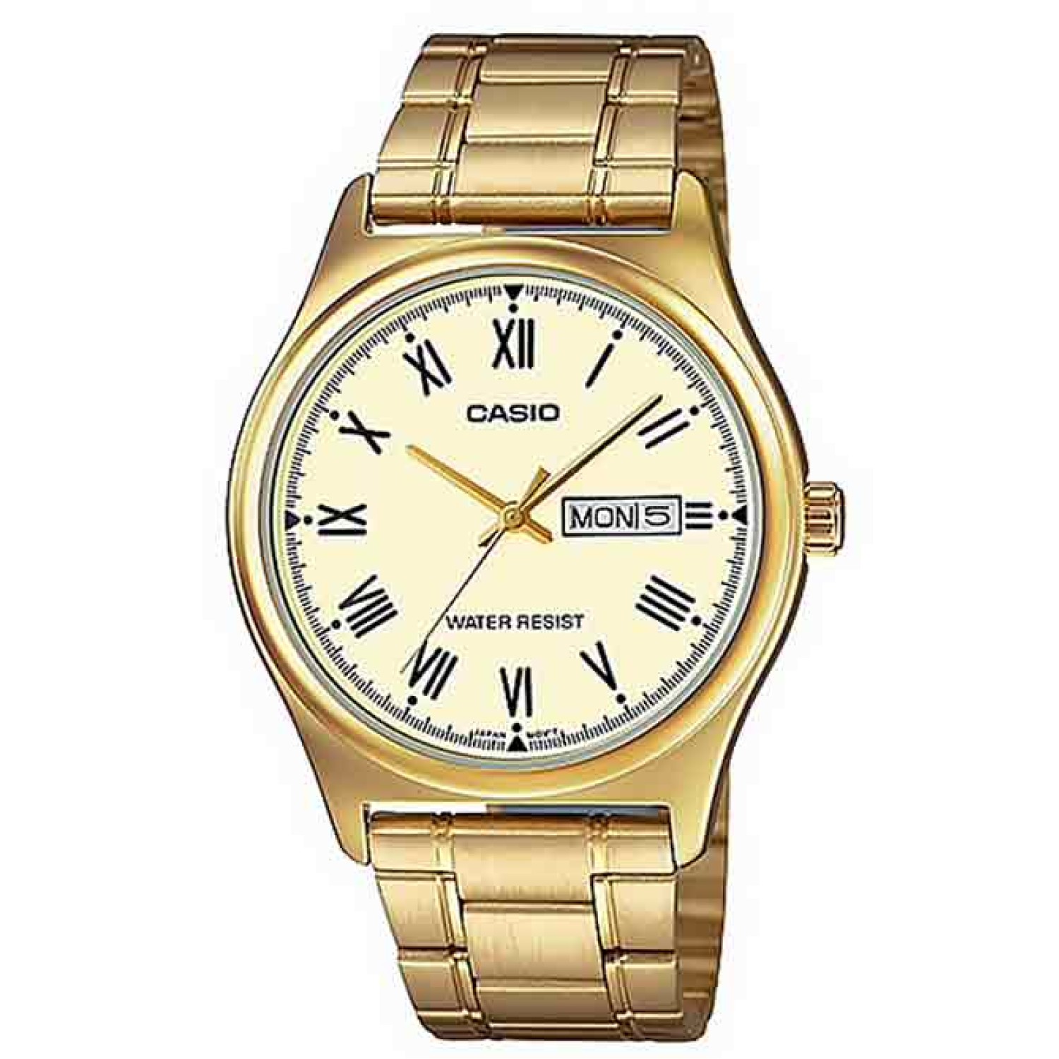 MTPV006G-9B Casio Mens Watch. From Casio a series of analogue  IP Gold plated watches with clear easy to read dials with day and dateOxipay is simply the easier way to pay - use Oxipay and well spread your payment up to a maximum of $1500 over @christies.