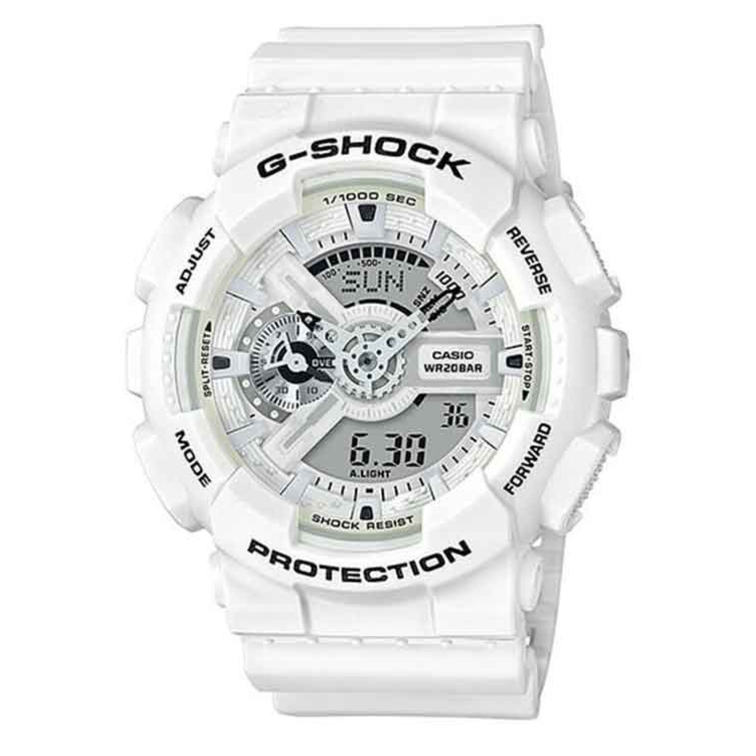 GA110MW-7A  G-Shock Marine White Series Watch. The GA-110MW-7A is a large-case analog-digital model with an industrial-style display Afterpay - Split your purchase into 4 instalments - Pay for your purchase over 4 instalments, due every two weeks. G-shock