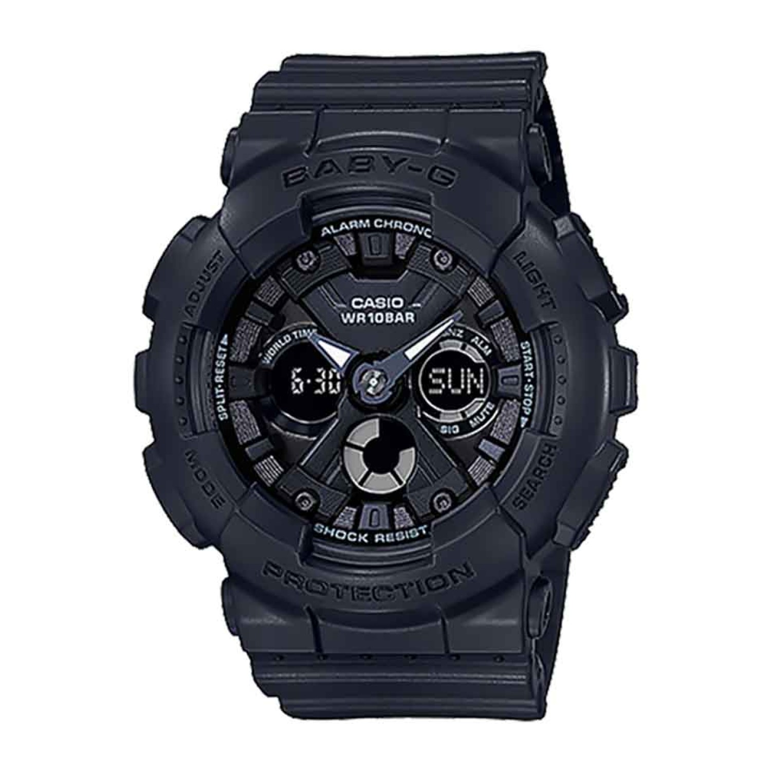 BA130-1A Casio BabY-G Special Colours Limited Series. From BABY-G, the casual watch for active women, come new models to accent street fashions. The base model is the BA-130, which is a compact version of the popular G-SHOCK design. The colours of the whi