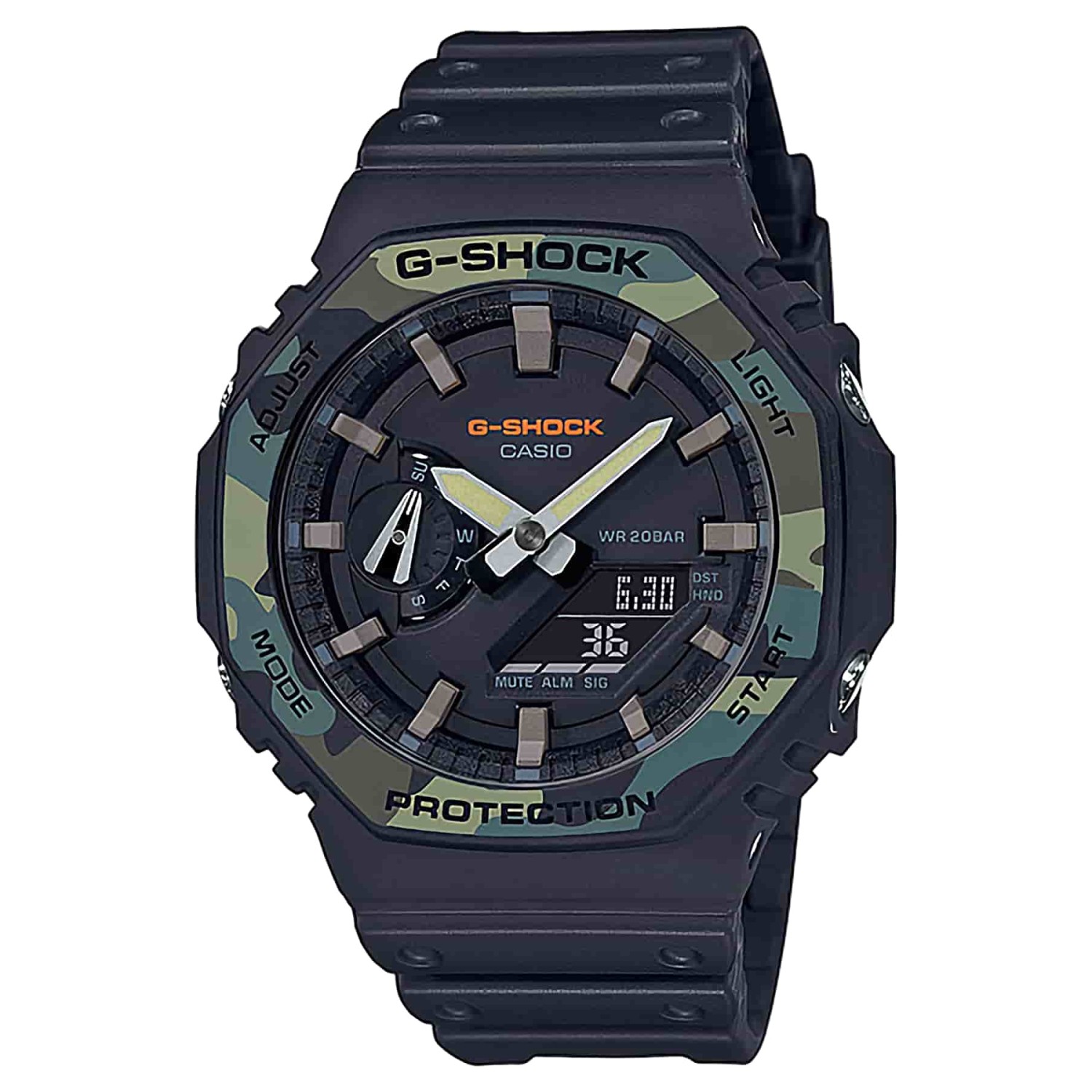 GA2100SU-1A G-SHOCK Carbon Core Watch GA-2100SU-1A GA2100SU-1A G-SHOCK Carbon Core Watch. Introducing new Utility Colour additions to GA-2100 thin, analog-digital combination line up from G-SHOCK, the watch brand that is constantly setting new standards for unmatched timekeeping toughness. This new model