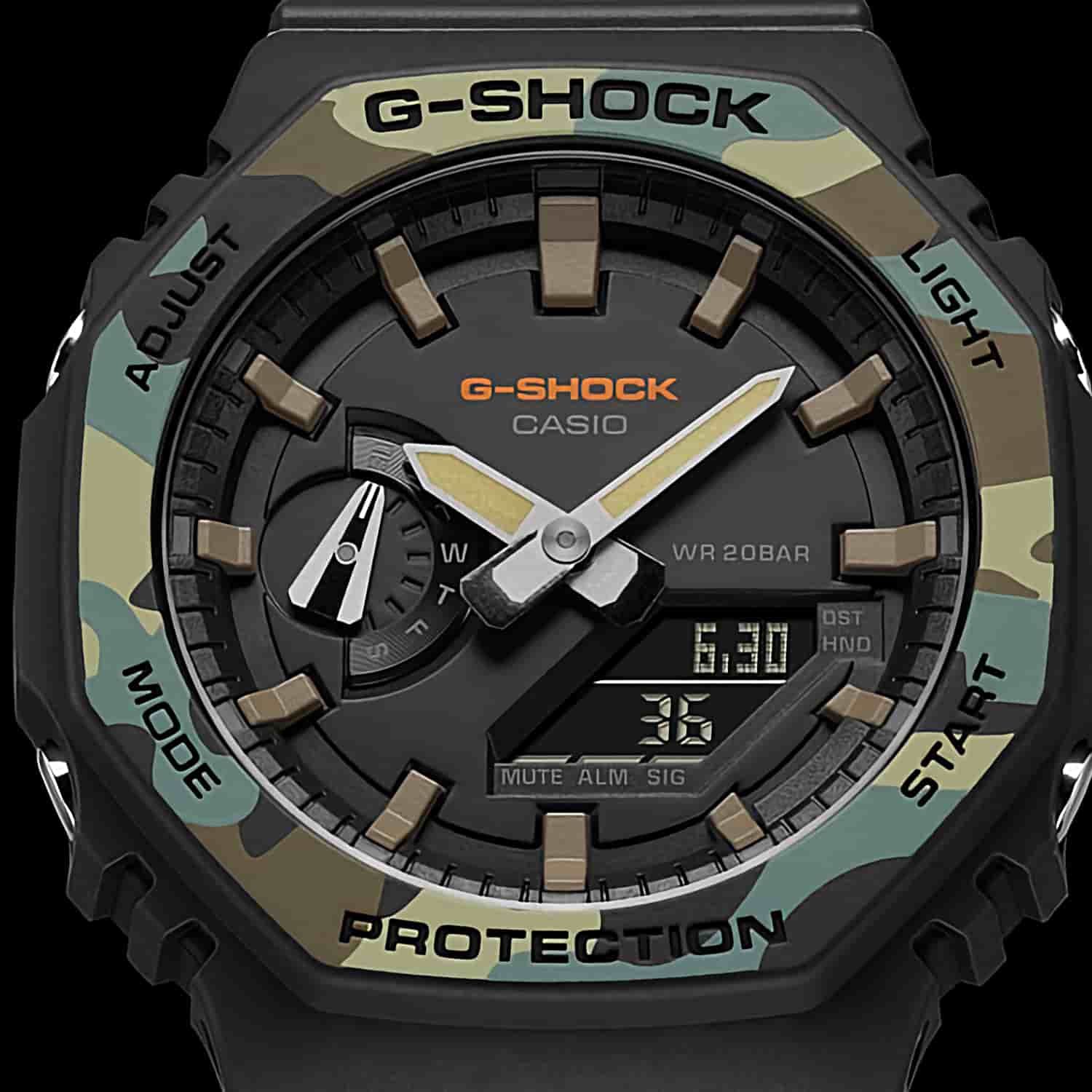 GA2100SU-1A G-SHOCK Carbon Core Watch GA-2100SU-1A GA2100SU-1A G-SHOCK Carbon Core Watch. Introducing new Utility Colour additions to GA-2100 thin, analog-digital combination line up from G-SHOCK, the watch brand that is constantly setting new standards for unmatched timekeeping toughness. This new model