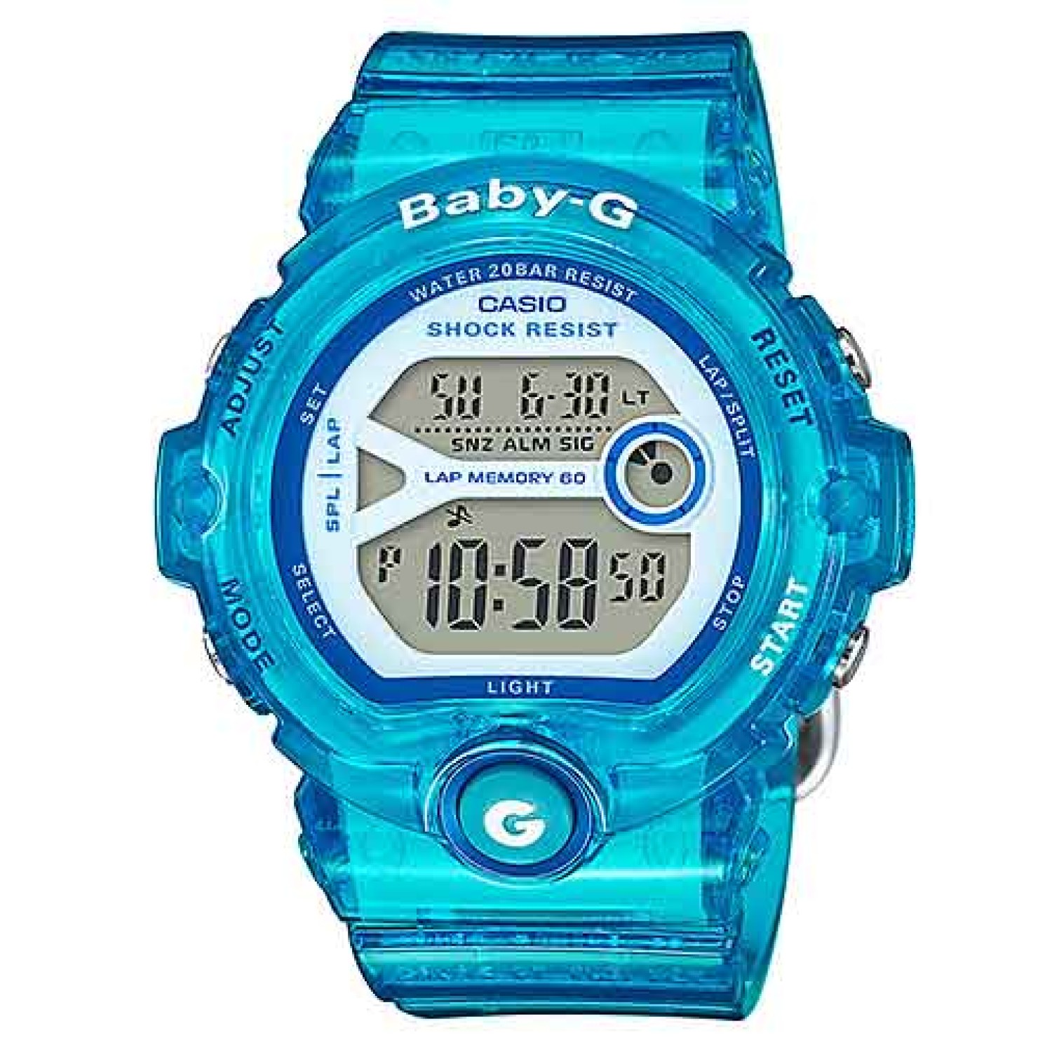 BG6903-2B BabY-G Runners Watches. Here are some new (Jan 2017) colours for the BG-6903 running watch. A wide digital face helps to make information easy to read while running. The stopwatch has memory for up to 60 lap times, and an auto light illumi @chri