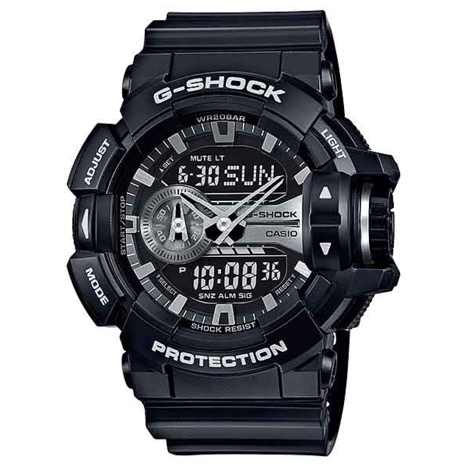 GA400GB-1A G-SHOCK Black and Silver.casio watches nz sale $319.00