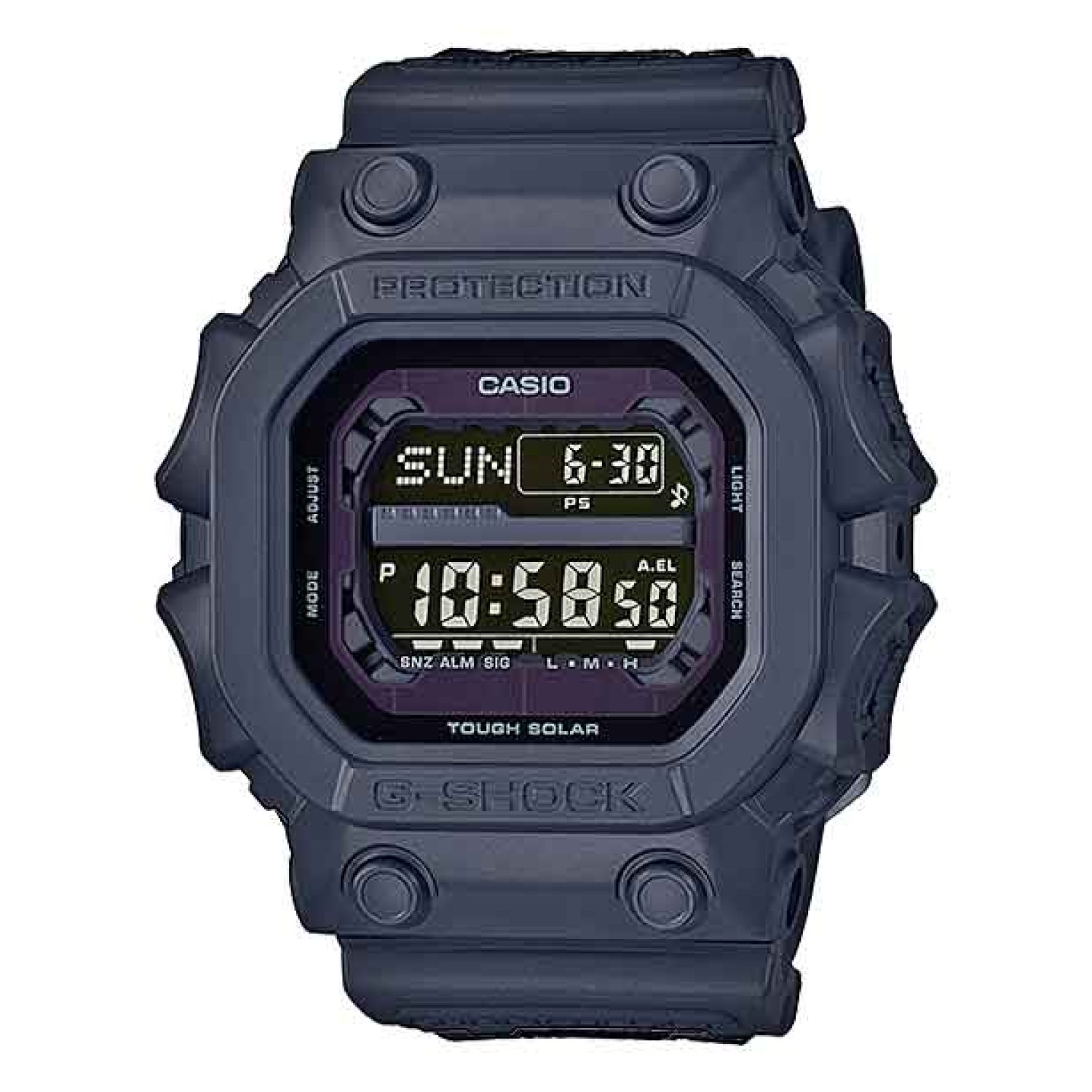 GX56BB-1 G-SHOCK Basic Black Series. From G-SHOCK, the watch that sets the standard for timekeeping toughness, comes the latest models to feature basic G-SHOCK black that captures the essence of one-tone resin. This model is based on the GX-56, which is d